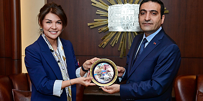 Azerbaycan İstanbul Başkonsolosu Mustafayeva’dan Başkan Güney’e Tebrik Ziyareti