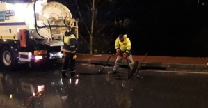 Yağmur ve fırtına sonrası Beşiktaş'da temizlik operasyonu