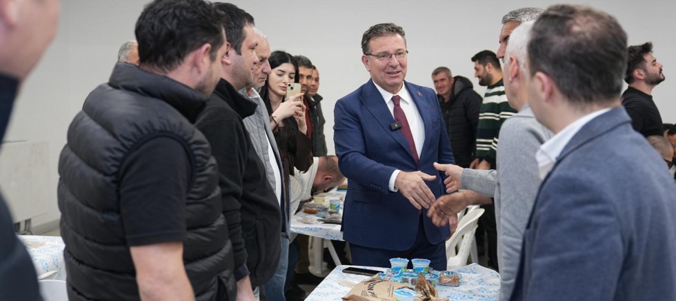 BAŞKAN AKSU, ÇALIŞANLARIYLA İFTARDA BAYRAMLAŞTI