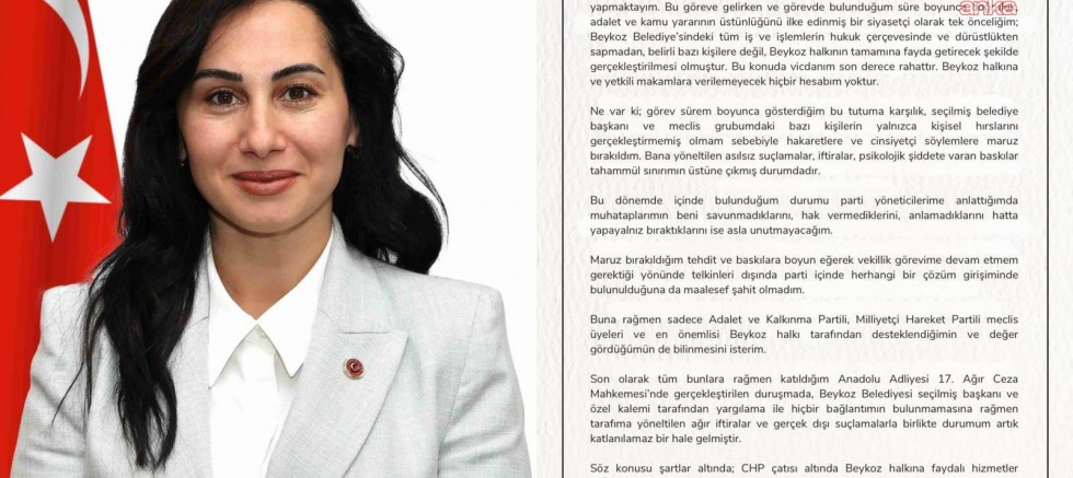 Beykoz Belediye Başkan Vekili Özlem Vural Gürzel, CHP'den istifa etti