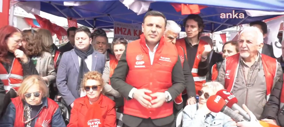 CHP İstanbul İl Başkanı Özgür Çelik'ten İstanbullulara 'imza' çağrısı: