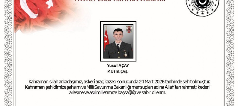 Cihan Baş’tan Şehit Yusuf Açay İçin Taziye Mesajı”