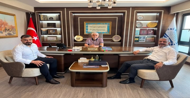 Adıyaman Dernekler Federasyonu Başkanı Hüseyin Sevinçtekin’den Mahmut Göksu’ya Ziyaret