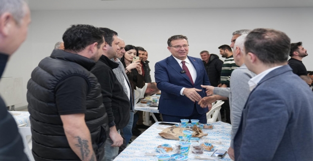 BAŞKAN AKSU, ÇALIŞANLARIYLA İFTARDA BAYRAMLAŞTI