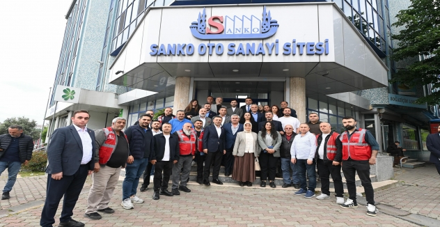 CHP İl Başkanı Özgür Çelik ve CHP Sultangazi İlçe Başkanı Kanber Koçak’tan Sanko Oto Sanayi Sitesi Ziyareti