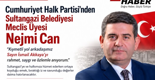 CHP'li Sultangazi Belediye Meclis Üyesi Nejmi Can'dan Anlamlı Mesaj: 