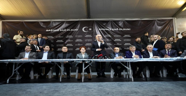 MİLLET İTTİFAKI LİDERLERİ 5000 DEPREMZEDE İLE İFTARDA BULUŞTU