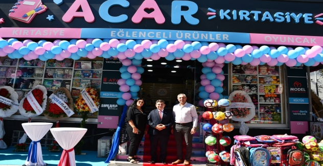 Nejmi Can’dan Acar Kırtasiye’nin İkinci Şubesine Anlamlı Destek
