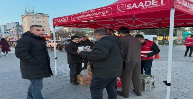 Saadet Partisi Gaziosmanpaşa’dan “İftara 7 Kala” Geleneği Devam Ediyor