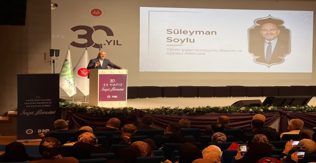 Süleyman Soylu, 33 Hafız İçin Düzenlenen İcazet Merasimine Katıldı