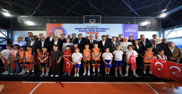 SULTANGAZİ NURETTİN UZUN ORTAOKULU’NUN KAPALI SPOR SALONU YENİLENDİ