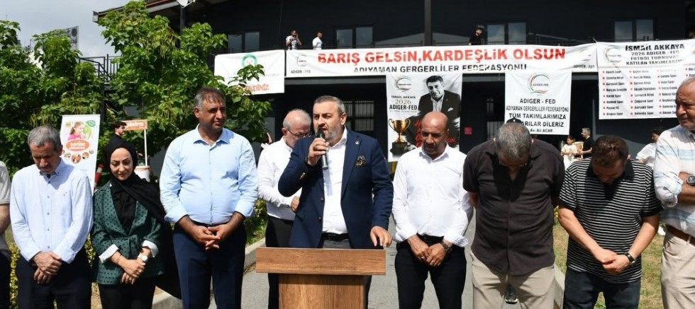 İbrahim Yasin, ADİGER-FED Geleneksel Futbol Turnuvası Açılışına Katıldı