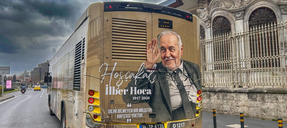 İLBER ORTAYLI İÇİN İETT’DEN ÖZEL SAYGI OTOBÜSÜ