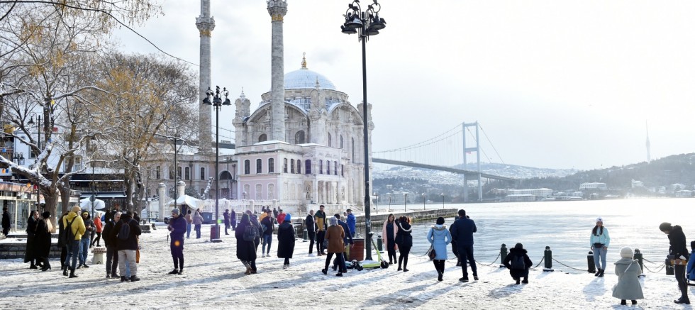 Kar yağınca bir başka güzelsin Beşiktaş