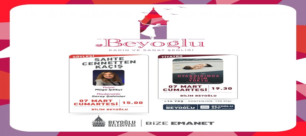 8 MART’A ÖZEL: 2. BEYOĞLU KADIN VE SANAT ŞENLİĞİ BAŞLIYOR