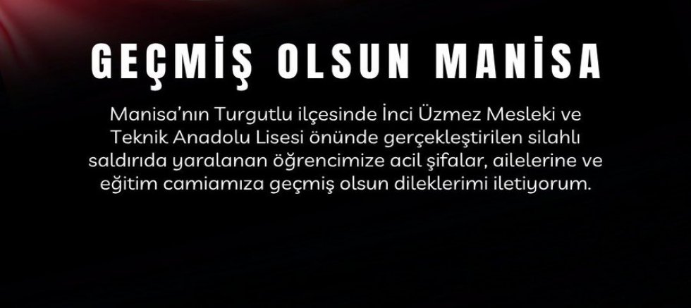 Esra Demirkol’dan Turgutlu’daki Saldırıya Geçmiş Olsun Mesajı