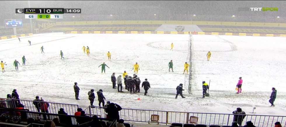 Eyüpspor-Bursaspor maçına kar engeli!