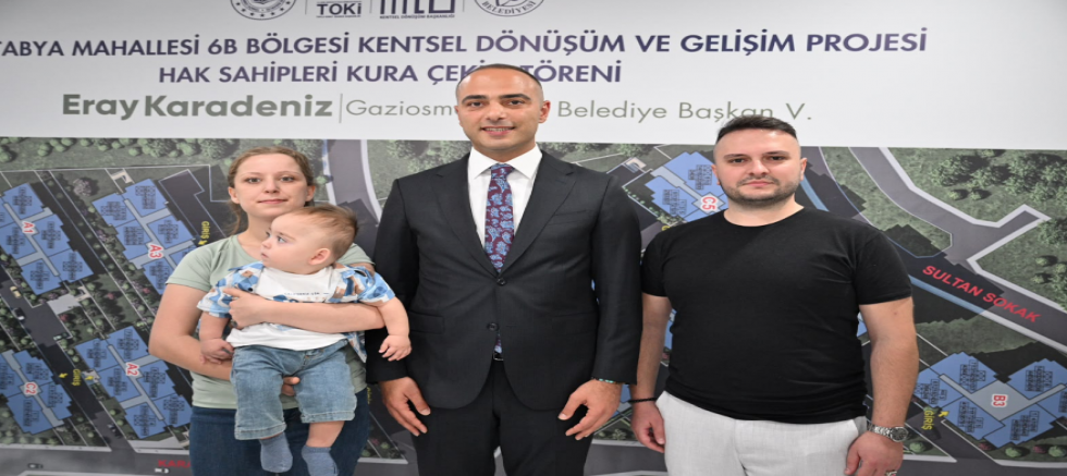 GAZİOSMANPAŞA’DA 665 KONUTUN KURASI ÇEKİLDİ: ANAHTARLAR 1 AY İÇİNDE TESLİM EDİLECEK