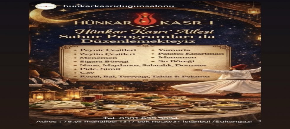 Hünkar Kasrı Sultangazi’de Sahur Programları Düzenliyor