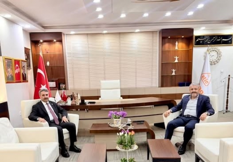 Hüseyin Sevinçtekin, Mustafa Alkayış’ı Şirket Merkezinde Ağırladı