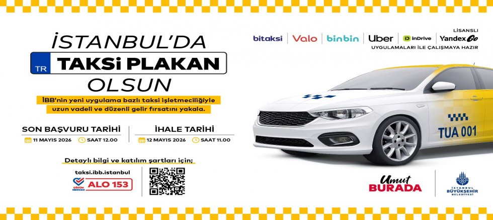 İSTANBUL’DA UYGULAMA BAZLI TAKSİ İÇİN 8. İHALE 12 MAYIS’TA 