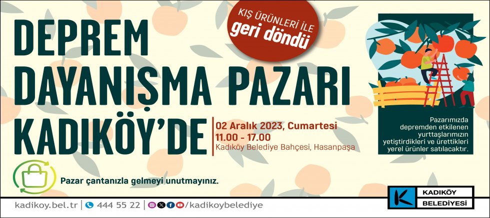 KADIKÖY, DEPREMZEDE ÇİFTÇİLERLE DAYANIŞMAYA DEVAM EDİYOR