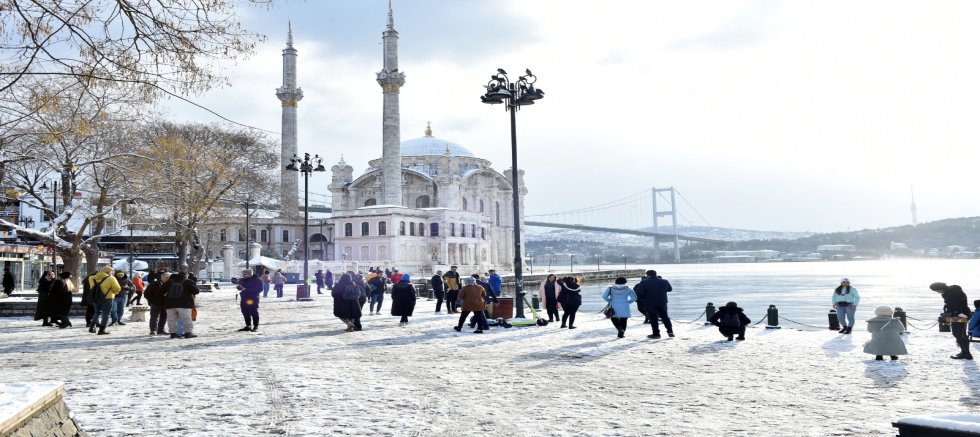 Kar yağınca bir başka güzelsin Beşiktaş