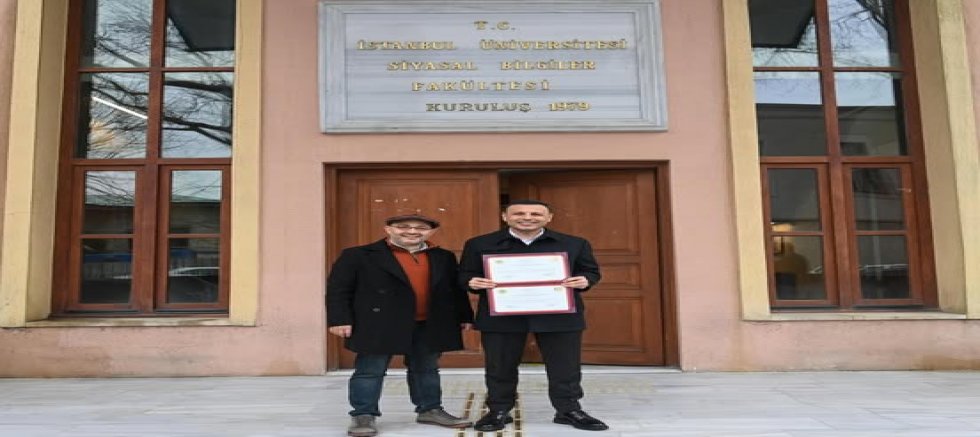  Özgür Çelik’e İstanbul Üniversitesi’nden Yüksek Lisans Diploması