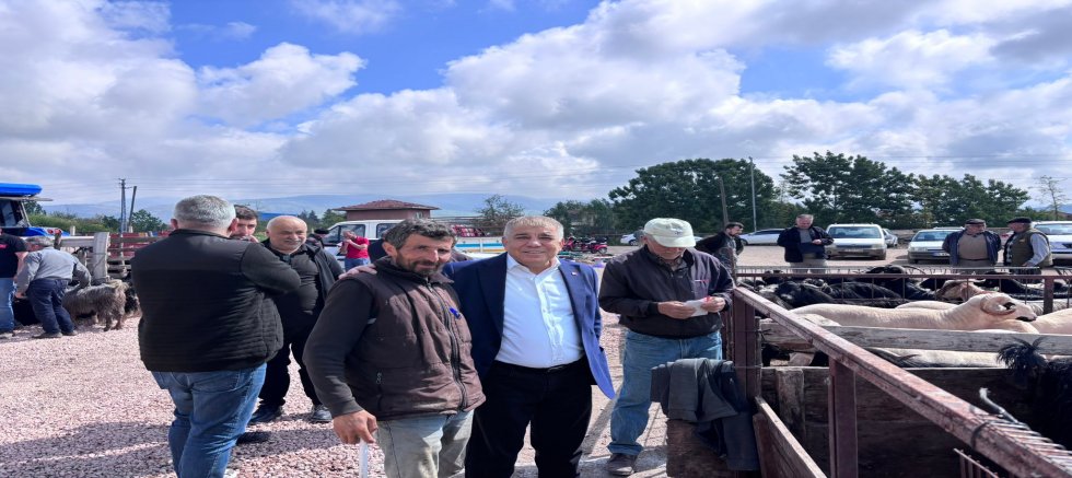 Ramis Topal Gümüşhacıköy Hayvan Pazarında: “Üretici de Emekli de Geçim Sıkıntısı Yaşıyor”