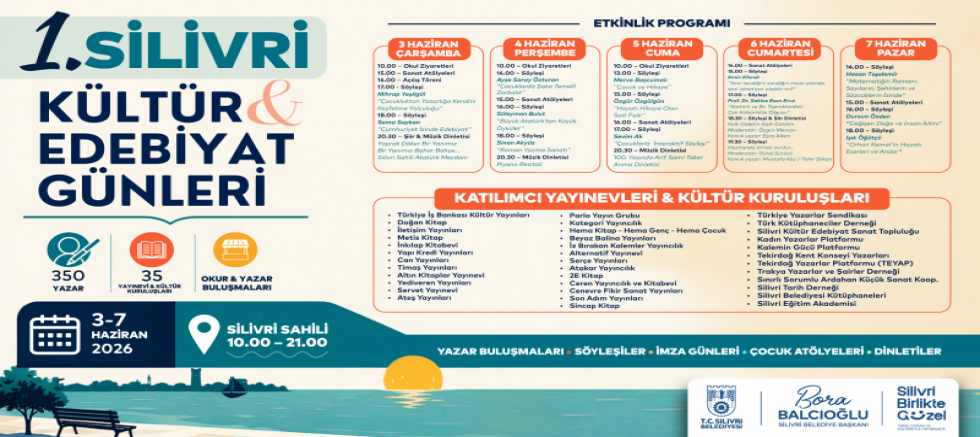 Silivri Belediyesi 1. Kültür ve Edebiyat Günleri başladı!
