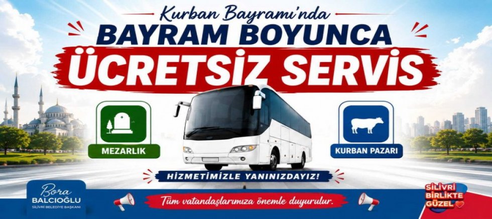 Silivri Belediyesi’nden bayram boyunca ring servisi hizmeti