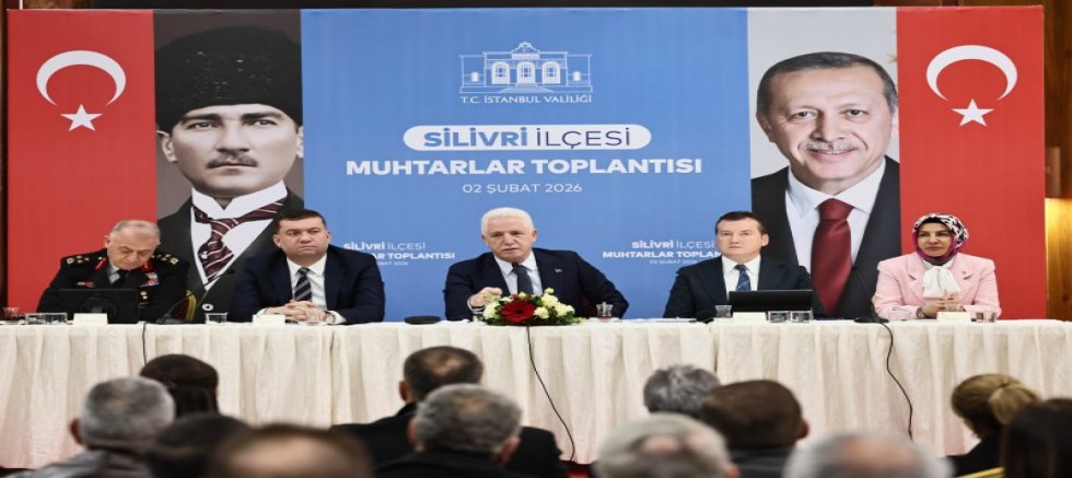 Silivri’de Vali Gül’ün başkanlığında Muhtarlar Toplantısı yapıldı
