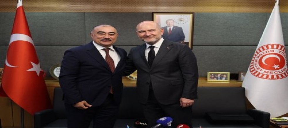 Süleyman Soylu, Azerbaycan'ın Ankara Büyükelçisi Reşad Memmedov'u TBMM'de Ağırladı