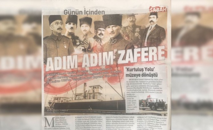 Saymaz'dan yandaş Sabah'a tepki: Atatürk'ü idama mahkum edenleri 19 Mayıs görselinde kullanmış!