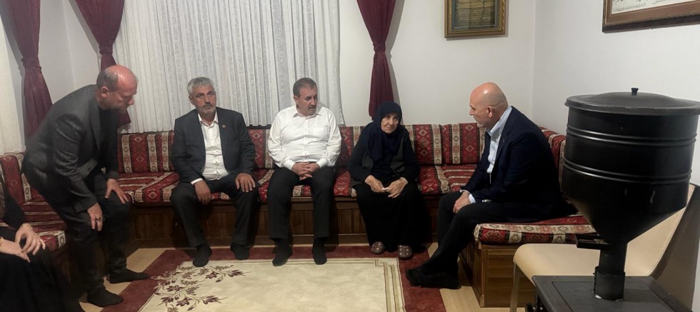 Süleyman Soylu’dan Mustafa Destici’ye Taziye Ziyareti