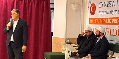 Ahmet Salmış, Eynesil’in 108. Kurtuluş Yıl Dönümü Mevlid Programına Katıldı
