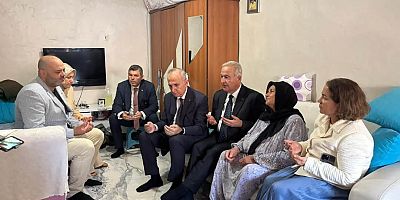 AK Parti Gaziosmanpaşa İlçe Başkanı İsmail Ergüneş’ten Hüseyin Özer’in Ailesine Taziye Ziyareti