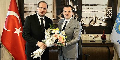 AK Parti İlçe Başkanı Ekrem Pamuk, Başkan Balcıoğlu’na İade-i Ziyarette Bulundu