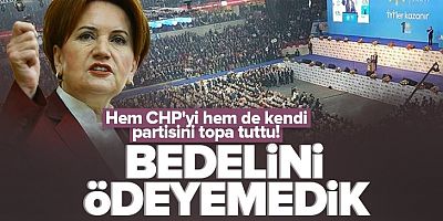 Akşener: CHP'den 15 milletvekili istedik, hayatımın en büyük pişmanlığıdır