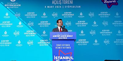 ‘ALİBEYKÖY LOJİSTİK MERKEZİ’ AÇILIŞINDA KONUŞTU