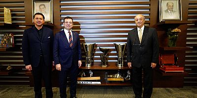 ANADOLU EFES SPOR KULÜBÜ BAŞKAN’I TUNCAY ÖZİLHAN’I ZİYARET ETTİ