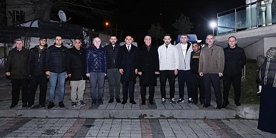 Av. Abdurrahman Dursun ile İmdat Kamacı, Teravih Sonrası Vatandaşlarla Buluştu