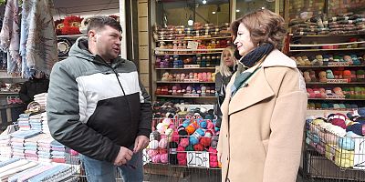 Ayşe Ünlüce, Taşbaşı'ndaki Esnafları Ziyaret Ederek Sorunlarını Dinledi