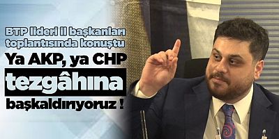 Bağımsız Türkiye Partisi (BTP) il başkanları Ankara’da genel merkezde toplandı.