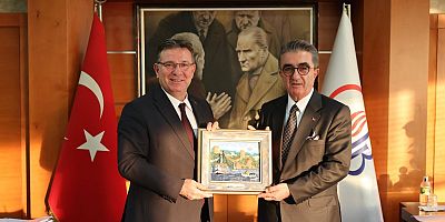 Başkan Aksu’dan Başkan Mutlu’ya ziyaret