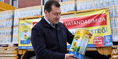 Başkan Balcıoğlu: 15 bin ihtiyaç sahibi vatandaşımıza ayçiçek yağı desteği sağlayacağız