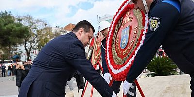 Başkan Balcıoğlu, 29 Ekim çelenk sunma törenine katıldı