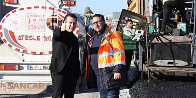 Başkan Balcıoğlu Asfalt Çalışmalarını Yerinde İnceledi