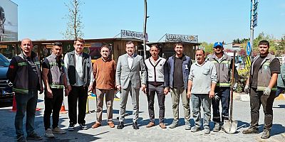Başkan Balcıoğlu, Başkomutan Caddesi’nde inceleme yaptı