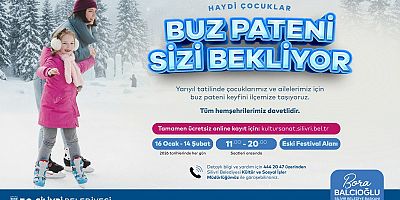 Başkan Balcıoğlu, buz pistinin bir ay ücretsiz olacağını duyurdu